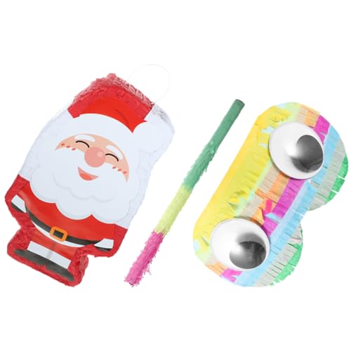 Yardwe 1 Satz Santa Claus Pinata Kindergeburtstag Dekoration Füllbar mit Süßigkeiten Leichter Fotorequisit für Weihnachtsfeiern Teiliges mit Schläger und Augenmaske Yardwe 1 Satz Santa Claus Pinata Kindergeburtstag Dekoration Füllbar mit Süßigkeiten Leichter Fotorequisit für Weihnachtsfeiern Teiliges mit Schläger und Augenmaske von Yardwe