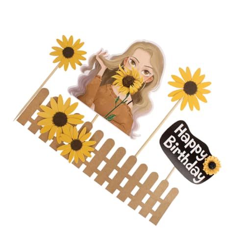 Yardwe 1 Satz Sonnenblume Kuchen Deko Premium Tortenstecker Für Kreative Tortendekoration Geburtstagsfeiern Und Hochzeiten Leicht Und Lebensmittelecht Einfache Handhabung 25 Stück Yardwe 1 Satz Sonnenblume Kuchen Deko Premium Tortenstecker Für Kreative Tortendekoration Geburtstagsfeiern Und Hochzeiten Leicht Und Lebensmittelecht Einfache Handhabung 25 Stück von Yardwe