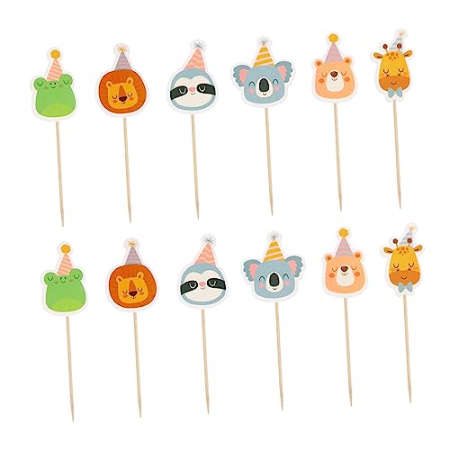 Yardwe 1 Satz Tierischer Kucheneinsatz Cartoon-kuchen-topper Kuchen Picks Karikatur Geburtstagstorte Dekorationen Geburtstagstorten -picks Tiere Party-dessert-topper Hölzern 30 Stück Yardwe 1 Satz Tierischer Kucheneinsatz Cartoon-kuchen-topper Kuchen Picks Karikatur Geburtstagstorte Dekorationen Geburtstagstorten -picks Tiere Party-dessert-topper Hölzern 30 Stück von Yardwe
