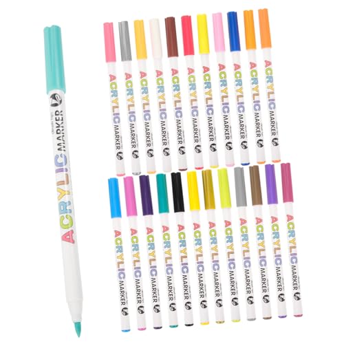 Yardwe 1 Schachtel Acrylfarben Marker Pens Farben Geruchsneutral Vielseitig Einsetzbar für Kunstprojekte Scrapbooking für Künstler und Hobbymaler von Yardwe
