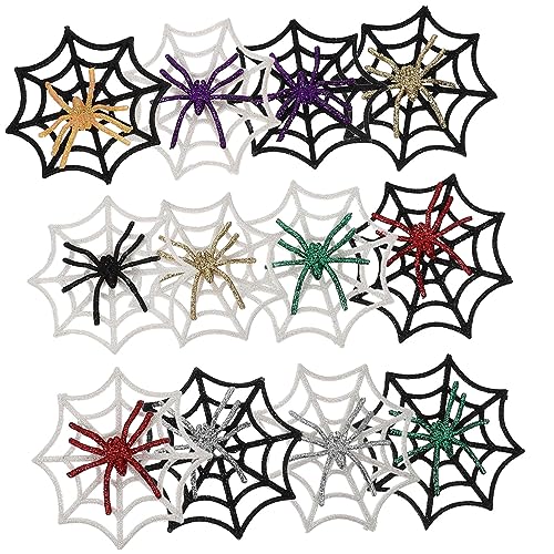 Yardwe 1 Schachtel Halloween-Spinnennetz gruselige Spinnen Halloween-Spinnen aus Plastik Halloween Party Halloween Spider Web Spielzeuge plastische Ornamente Spukhausdekoration künstlich von Yardwe