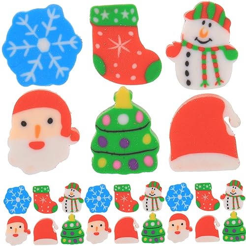 Yardwe 1 Schachtel Weihnachtliche Radiergummis Set mit Niedliche Santa Claus Schneemann Motive Vielseitig für Schule Büro und Lernzubehör Tragbar und Kreativ Yardwe 1 Schachtel Weihnachtliche Radiergummis Set mit Niedliche Santa Claus Schneemann Motive Vielseitig für Schule Büro und Lernzubehör Tragbar und Kreativ von Yardwe
