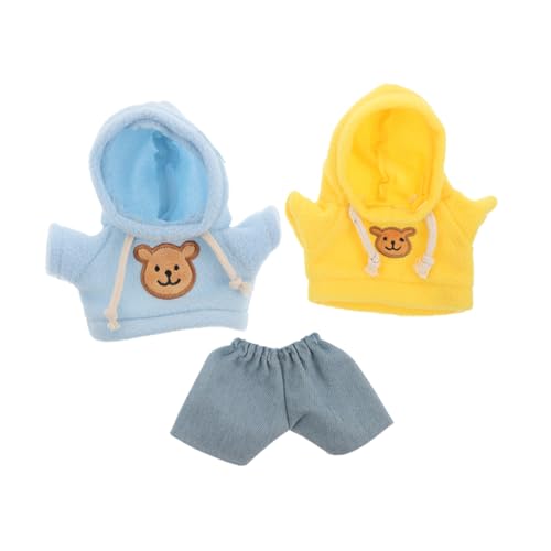 Yardwe 1 Set Mini-bär-plüschkleidung: Kapuzenpullover Und Hose Für Stofftiere Für 20 cm Große Puppen – Süßes Puppen-Outfit Für Weiche Plüschbär-Kleidung Zum Selbermachen-ankleidespaß Yardwe 1 Set Mini-bär-plüschkleidung: Kapuzenpullover Und Hose Für Stofftiere Für 20 cm Große Puppen – Süßes Puppen-Outfit Für Weiche Plüschbär-Kleidung Zum Selbermachen-ankleidespaß von Yardwe