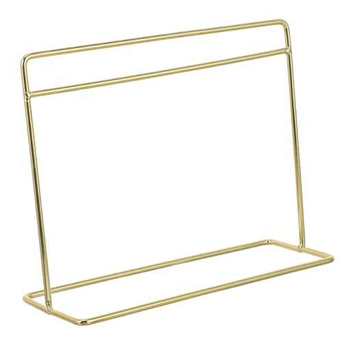 Yardwe 1 Stück Mini-Puppenständer puppenstubenmöbel Dollhouse Furniture garderobenständer Gold Puppenkleiderbügel Puppenhausregal winzig Puppenhausdekor Puppenhauszubehör Eisen Golden von Yardwe
