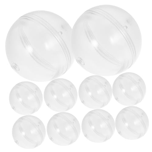 Yardwe 10 Stück Gacha-Schale runden leer Snack Preisball-Kapseln für Süßigkeitenautomaten Nachfüllungen für Kaugummiautomaten Automatenkapsel Plastik Transparent Yardwe 10 Stück Gacha-Schale runden leer Snack Preisball-Kapseln für Süßigkeitenautomaten Nachfüllungen für Kaugummiautomaten Automatenkapsel Plastik Transparent von Yardwe