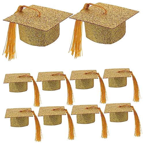 Yardwe 10 Stück Goblet Deckel Absolventen Topper Erwachsene Gravieren Mini abschlussgeschenk party sachen Kappendekorationen für den Abschluss Abschlusskappendekorationen Polyester Golden Yardwe 10 Stück Goblet Deckel Absolventen Topper Erwachsene Gravieren Mini abschlussgeschenk party sachen Kappendekorationen für den Abschluss Abschlusskappendekorationen Polyester Golden von Yardwe