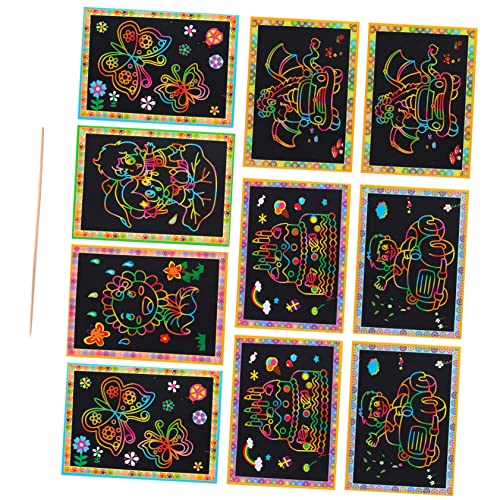 Yardwe 10 Stück Kratzbuch Partygeschenk Rubbelbild Kratzbild Rubbelkarten DIY Karten Handbemalte Rubbelkarten Urlaubs Rubbelkarten Papier Yardwe 10 Stück Kratzbuch Partygeschenk Rubbelbild Kratzbild Rubbelkarten DIY Karten Handbemalte Rubbelkarten Urlaubs Rubbelkarten Papier von Yardwe