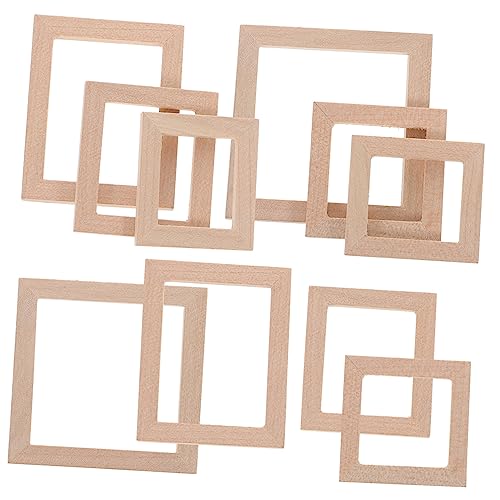 Yardwe 10 Stück Miniatur Möbel Fotorahmen Holz Bilderrahmen für Puppenhaus Dekoration DIY Mini Foto für Kreative Gestaltung und Gemütliche Yardwe 10 Stück Miniatur Möbel Fotorahmen Holz Bilderrahmen für Puppenhaus Dekoration DIY Mini Foto für Kreative Gestaltung und Gemütliche von Yardwe