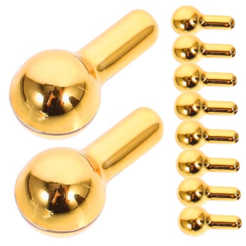 Yardwe 10 Stück Möbelknöpfe für Puppenhäuser modern Gold Größe Puppenhaus-Kommode klein handhaben kunststoffgriff puppenhauszubehör Mini-Knöpfe Schubladengriffe für Puppenhäuser Plastik Yardwe 10 Stück Möbelknöpfe für Puppenhäuser modern Gold Größe Puppenhaus-Kommode klein handhaben kunststoffgriff puppenhauszubehör Mini-Knöpfe Schubladengriffe für Puppenhäuser Plastik von Yardwe