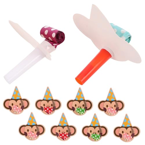 Yardwe 10 Stück Party-Requisiten-Pfeife Geburtstagsfeier begünstigt Erwachsene Kinderspielzeug pfeifen Kinderpfeife Kindergebläse Partypfeife pfeift Masse Papier von Yardwe