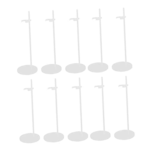 Yardwe 10 Stück Puppenständer Teiliges Transparente Kunststoffhalterung für Puppen Stabil und Sicher für Kinderzimmer und Geschäfte Präsentation von Puppen und Figuren von Yardwe