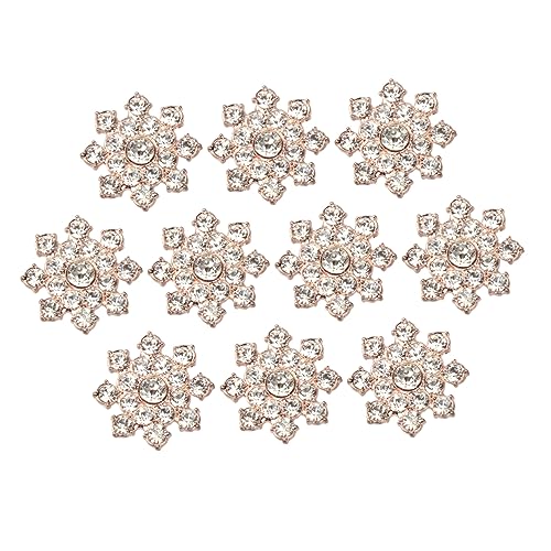 Yardwe 10 Stück Sonnenblumen Patch -accessoires Diy-accessoire-anhänger Diy Schmuckzubehör Schmuck Diy Accessoire Diy Schmuck Strass Legierte Ornamente Golden von Yardwe