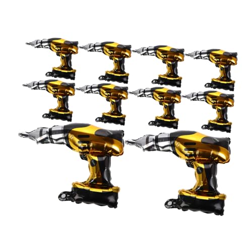 Yardwe 10 Stück Spielzeughammer Hammer aufblasen Sprenghammer Hammerspielzeug für Kleinkinder Luftballons für Geburtstagsfeiern Clown-Hammer Aluminiumfolie von Yardwe