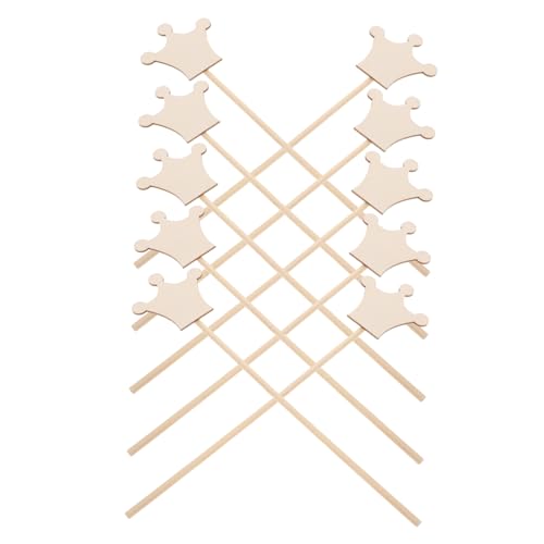 Yardwe 10 Stück Teiliges Diy Holz Magischer Zauberstab Krone Form Handwerk für Erwachsene Unvollendete Holzprinzenstäbe für Kreative Bastelideen Halloween Partydekorationen Yardwe 10 Stück Teiliges Diy Holz Magischer Zauberstab Krone Form Handwerk für Erwachsene Unvollendete Holzprinzenstäbe für Kreative Bastelideen Halloween Partydekorationen von Yardwe