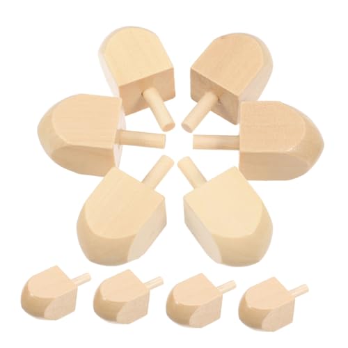 Yardwe 10 Stück Teiliges Hanukkah Holz Dreidel zum Bemalen Hoher DIY Unbehandelte Holzspielzeuge für Erwachsene Vielseitig für Chanukka Basteln und Festliche Dekoration Yardwe 10 Stück Teiliges Hanukkah Holz Dreidel zum Bemalen Hoher DIY Unbehandelte Holzspielzeuge für Erwachsene Vielseitig für Chanukka Basteln und Festliche Dekoration von Yardwe