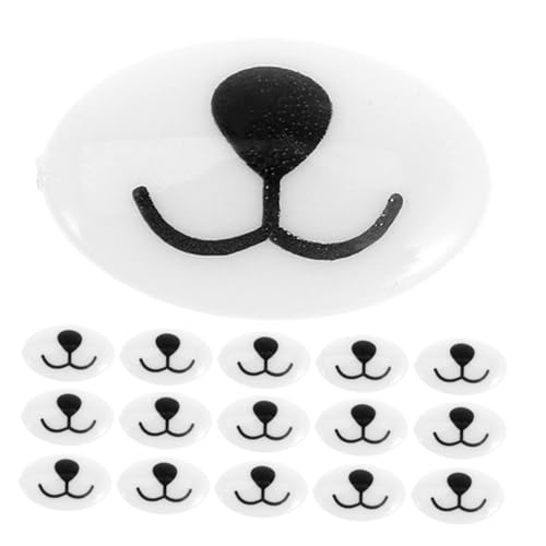 Yardwe 100 Prozent Gefüllte Tierische Nasentuch Tier Mund Tier Puppe Mund Häkchen Sicherheitsnasenpuppen Accessoires Stoffpuppe Nase Stoff Plüsch Puppe Nase von Yardwe