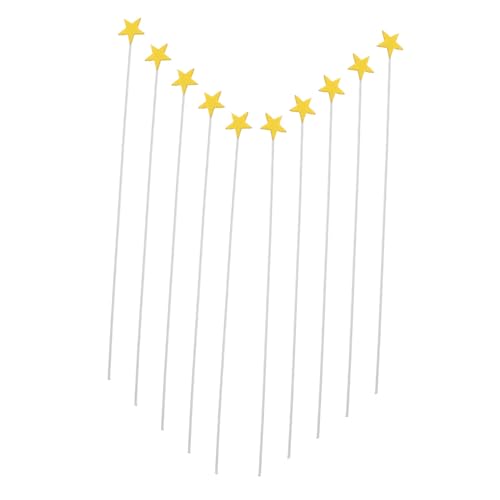 Yardwe 100 Stück Goldene für Vorspeisen Tortenaufsatz zum Thema Weltraum Cupcake-Deko-Topper Tortenaufsätze für Geburtstage Schloss-Kuchen-Deckel Yellow Yardwe 100 Stück Goldene für Vorspeisen Tortenaufsatz zum Thema Weltraum Cupcake-Deko-Topper Tortenaufsätze für Geburtstage Schloss-Kuchen-Deckel Yellow von Yardwe