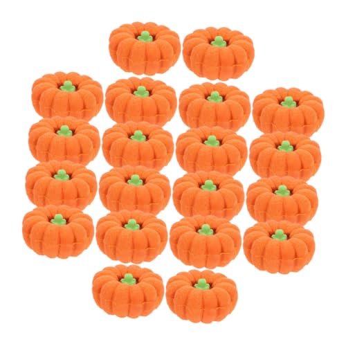 Yardwe 100 Stück Kürbis Radiergummis Mini Halloween Radierer für Herbstliche Party Goodies und Klassenzimmerpreise für Erntedankfeste und Halloween Dekorationen von Yardwe