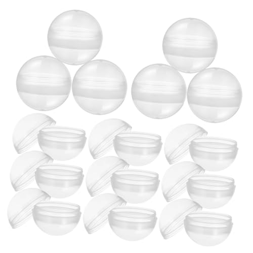 Yardwe 100 Stück Transparente Kapseln für Automaten Füllbare Runde Plastikkugeln für Bastelprojekte Aufbewahrung für Hochzeiten und Partys von Yardwe