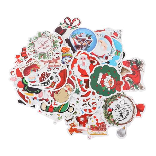 Yardwe 100 Stück Weihnachten Diy Aufkleber Selbstklebende Wasserdichte Scrapbook Sticker mit Festlichen Motiven Dekorative Aufkleber für Tagebücher Geschenkverpackungen und Weihnachtsdeko Yardwe 100 Stück Weihnachten Diy Aufkleber Selbstklebende Wasserdichte Scrapbook Sticker mit Festlichen Motiven Dekorative Aufkleber für Tagebücher Geschenkverpackungen und Weihnachtsdeko von Yardwe