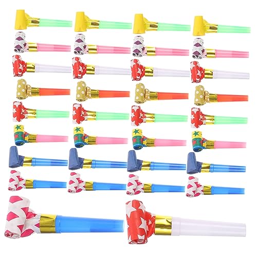 Yardwe 100Stücke Party Blowouts Lustige Pfeifen für Geburtstagsfeiern Festivals und Kinderpartys Sicher Bunten Designs für Festliche von Yardwe