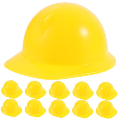 Yardwe 10Stücke Bauhelm Stabiler Puppenhut Für Dekoration Themenpartys Und Puppenhausbedarf Sicher Und Zuverlässig Kompakte von Yardwe
