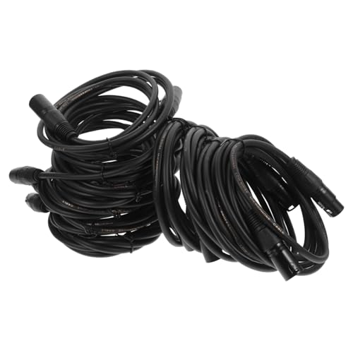 Yardwe 10Stücke Pin Dmx Signal Kabel Flexibles für Bühnenbeleuchtung und Moving Head Licht Professionelles Dj Equipment Schwarz von Yardwe