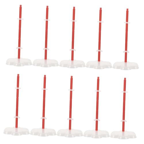Yardwe 10Stücke Puppenständer Aus Kunststoff Stabiler Puppenständer Für Innenbereich Für Puppenregale Und Actionfigurenständer Optimal von Yardwe