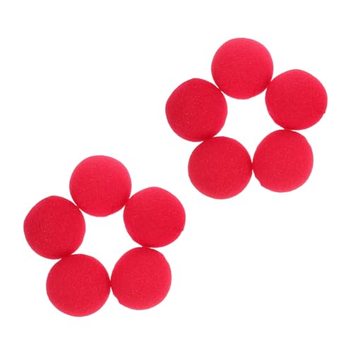 Yardwe 10Stücke Rote Clown Nase aus Lustige Party Requisiten für Kostümpartys und Maskeraden für Clowns und Leicht und Bequem Yardwe 10Stücke Rote Clown Nase aus Lustige Party Requisiten für Kostümpartys und Maskeraden für Clowns und Leicht und Bequem von Yardwe