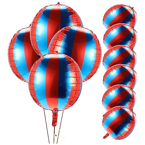 Yardwe 10Stücke Rote Und Blaue Karnevalsballons Aus Aluminiumfolie Dekoration Für Geburtstagsfeiern Hochzeiten Und Themenpartys von Yardwe