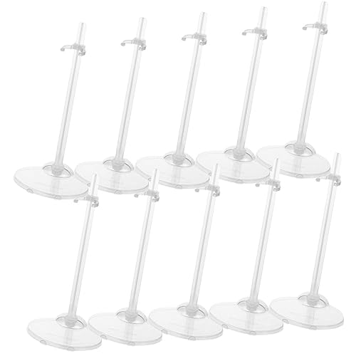 Yardwe 10Stücke Transparente Puppenständer Aus Kunststoff Stabile Puppenhalter Für Präsentation Von Kinderpuppen Zubehör Für Puppenfiguren Dem von Yardwe