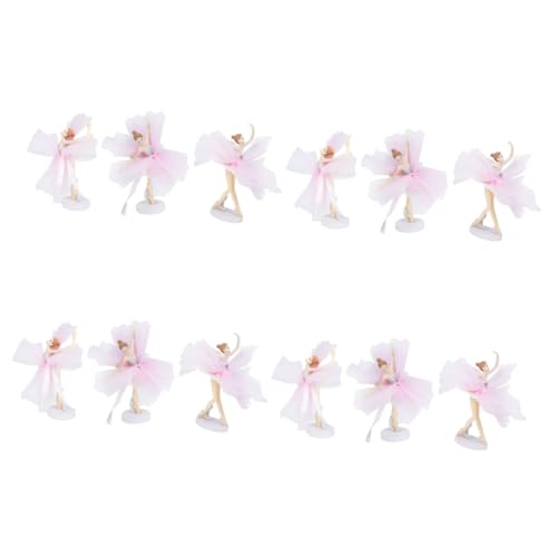 Yardwe 12 Sets Ballerina Mädchen Ornamente Figuren Ballett Kuchenaufsatz Willkommensaufsätze Geburtstags Ballerina Aufsatz Ballerina Ornamente Bailarinas Für Kuchen von Yardwe