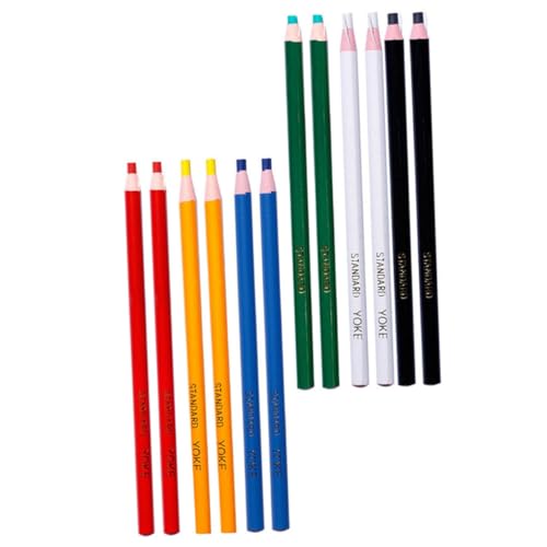 Yardwe 12 Stück Buntstifte ziehen Stöcke Kind Kunst skizzieren Farbe Karikatur farbig Tränenweise Zeichnenstift Bleistift markieren dicke Buntstifte abziehbarer Buntstift Farbstifte Wachs von Yardwe