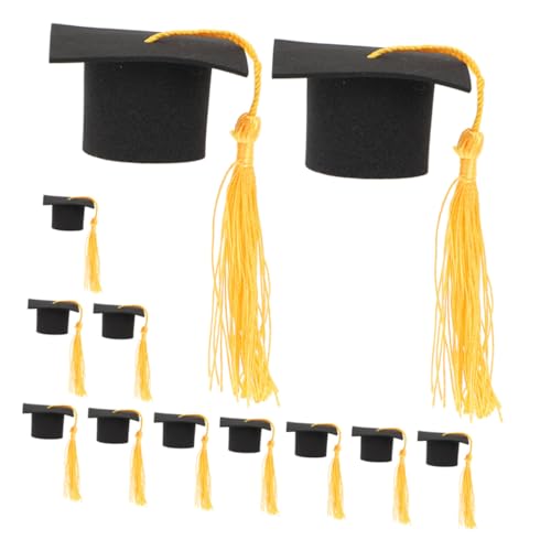 Yardwe 12 Stück Cupcake-Abschlussdeckel Grad -Party -Dekoration Mini Grad-Hut-Cupcake-Topper Hochschule Pastell Belag Cupcake-Topper mit Abschlusskappe Abschluss Hut Papier Schwarz Yardwe 12 Stück Cupcake-Abschlussdeckel Grad -Party -Dekoration Mini Grad-Hut-Cupcake-Topper Hochschule Pastell Belag Cupcake-Topper mit Abschlusskappe Abschluss Hut Papier Schwarz von Yardwe