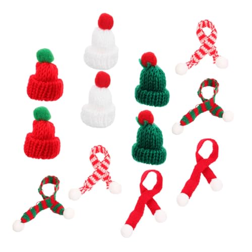 Yardwe 12 Stück Mini Weihnachtsmützen und Schals Strickmützen für DIY Bastelprojekte Weihnachtsbaum Dekoration Flaschenabdeckung Schneemann Zubehör Vielseitige Handwerksartikel Yardwe 12 Stück Mini Weihnachtsmützen und Schals Strickmützen für DIY Bastelprojekte Weihnachtsbaum Dekoration Flaschenabdeckung Schneemann Zubehör Vielseitige Handwerksartikel von Yardwe