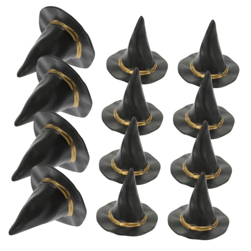 Yardwe 12 Stück Miniatur Hexenhüte Süße Dekoration für Halloween Feiern Doll Hats für Puppen und Flaschen Schwarz für Kreative Bastelprojekte und Party Dekoration Yardwe 12 Stück Miniatur Hexenhüte Süße Dekoration für Halloween Feiern Doll Hats für Puppen und Flaschen Schwarz für Kreative Bastelprojekte und Party Dekoration von Yardwe