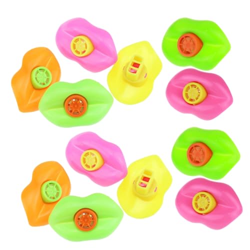 Yardwe 12 Stück Pfeifen Musikinstrument für Frühe Bildung Spaßiges für Geburtstagsfeiern und Feiertage Sichere Kunststoffpfeifen für Kleinkinder Zufällige Farbe von Yardwe
