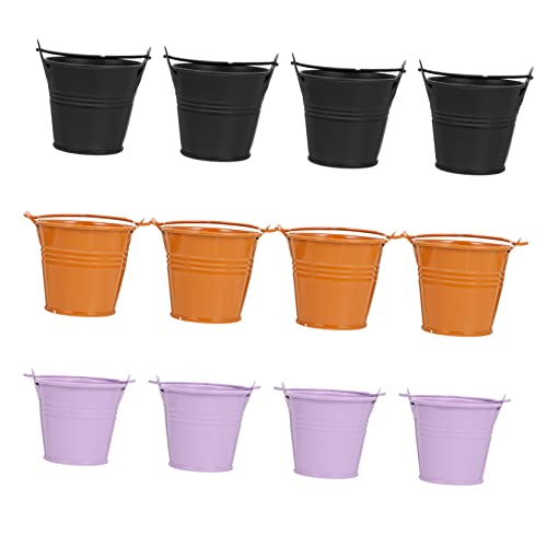 Yardwe 12 Stück Teiliges Halloween Süßigkeiten Eimer Handlicher Geschenkbehälter Schwarz Hellviolett und Orange Tragbar für Vielseitig als Partydeko und Geschenkverpackung Geeignet Yardwe 12 Stück Teiliges Halloween Süßigkeiten Eimer Handlicher Geschenkbehälter Schwarz Hellviolett und Orange Tragbar für Vielseitig als Partydeko und Geschenkverpackung Geeignet von Yardwe