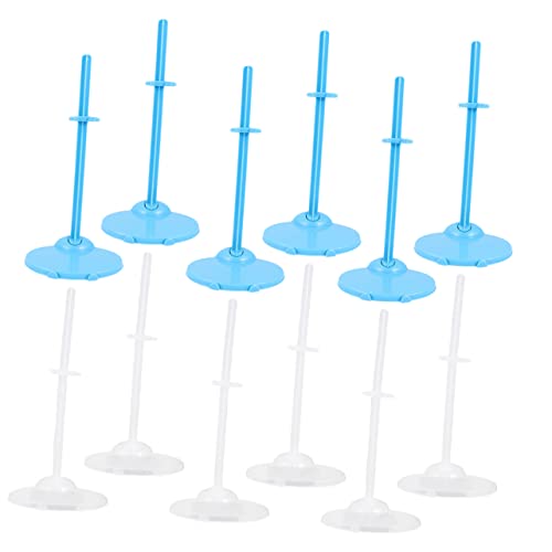 Yardwe 12 Stück Teiliges Puppenständer aus Kunststoff Transparente und Blaue Figurenhalter für Verschiedene Puppengrößen Tragbar und zur Sicheren Präsentation und Aufbewahrung von Yardwe 12 Stück Teiliges Puppenständer aus Kunststoff Transparente und Blaue Figurenhalter für Verschiedene Puppengrößen Tragbar und zur Sicheren Präsentation und Aufbewahrung von von Yardwe