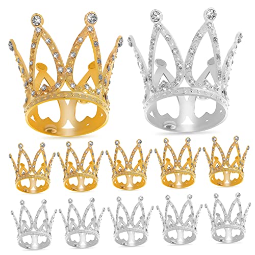 Yardwe 12 Stücke Kleiner Krone Kuchen Dekoration Strass Glitzer für Kindergeburtstagsfeiern Tortenaufsatz Bastelbedarf Yardwe 12 Stücke Kleiner Krone Kuchen Dekoration Strass Glitzer für Kindergeburtstagsfeiern Tortenaufsatz Bastelbedarf von Yardwe
