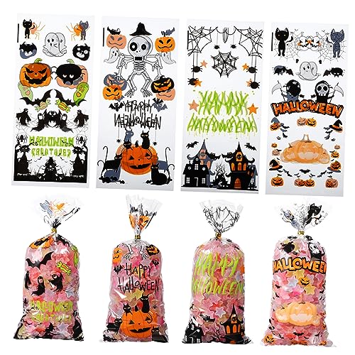 Yardwe 120 Stück Teiliges Halloween Süßigkeitstüten aus Opp Kunststoff mit Verschlussbändern Leicht Wiederverschließbar Vielseitig Verwendbar für Party Dekoration und Snacks Yardwe 120 Stück Teiliges Halloween Süßigkeitstüten aus Opp Kunststoff mit Verschlussbändern Leicht Wiederverschließbar Vielseitig Verwendbar für Party Dekoration und Snacks von Yardwe