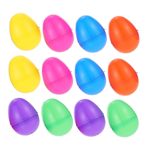 Yardwe 12Stücke Füllbare Kunststoff Ostereier Eier Für Kreatives Für Ostern Dekoration Und Für Partys Und Veranstaltungen von Yardwe