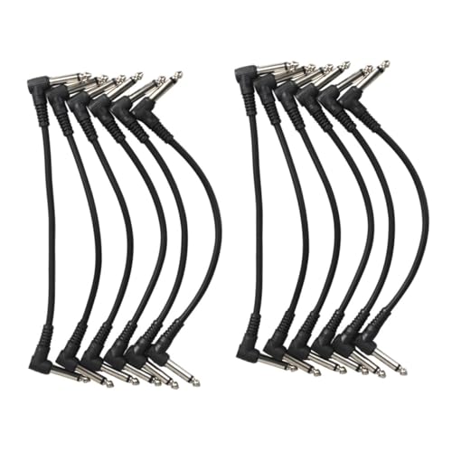 Yardwe 12Stücke Gitarren Patchkabel Lange Audio Verbindungskabel Für Effektpedale Adapter Effektkabel Schwarze Kabel Für Musikinstrumente Stecker Yardwe 12Stücke Gitarren Patchkabel Lange Audio Verbindungskabel Für Effektpedale Adapter Effektkabel Schwarze Kabel Für Musikinstrumente Stecker von Yardwe
