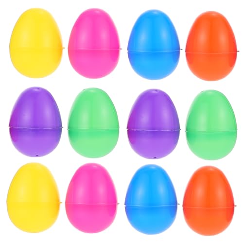 Yardwe 12Stücke Kreative Ostereier Leere Dekoeier für für Ostern Party Deko und Spiele Füllbare Ei Designs von Yardwe