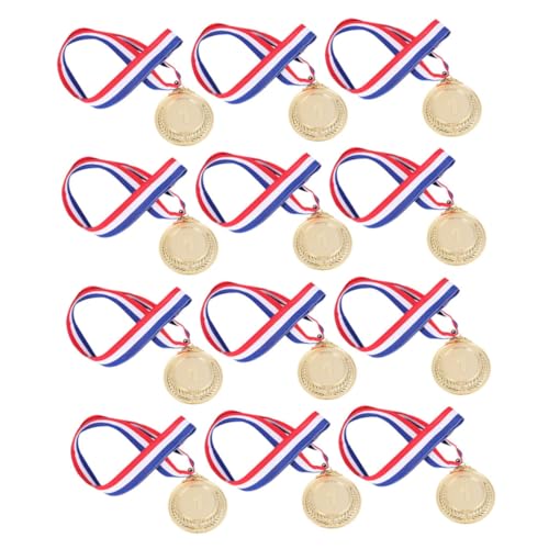 Yardwe 12Stücke Metal Medals For Sports Competitions Award Medals With Ribbon For Events And Recognition von Yardwe