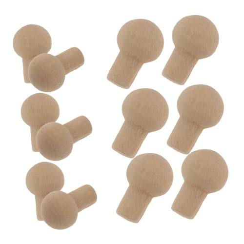 Yardwe 12Stücke Mini Möbelgriffe Im Vintage Stil Hochwertige Holzgriffe Für Puppenhausmöbel DIY Innenausstattung Langlebig Und Sicher Für Miniaturdekoration von Yardwe