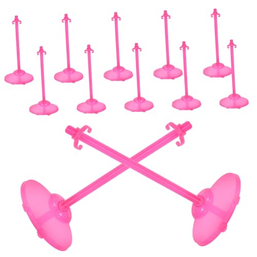 Yardwe 12Stücke Puppenständer Halterung Für Puppen Display Rack Mit Breiter Basis Und Glatter Oberfläche Für Verschiedene Puppengrößen Für Sammler von Yardwe