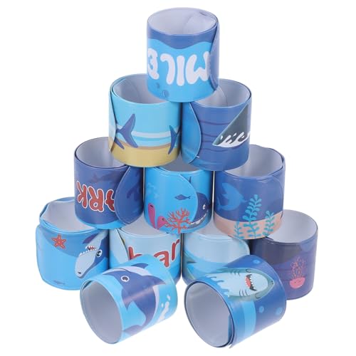 Yardwe 12Stücke Slap Armbänder für Kreative Mitgebsel für Geburtstagsfeiern Gastgeschenke und Spielpreise Robustes und Sicheres Armband mit Glatter Oberfläche von Yardwe