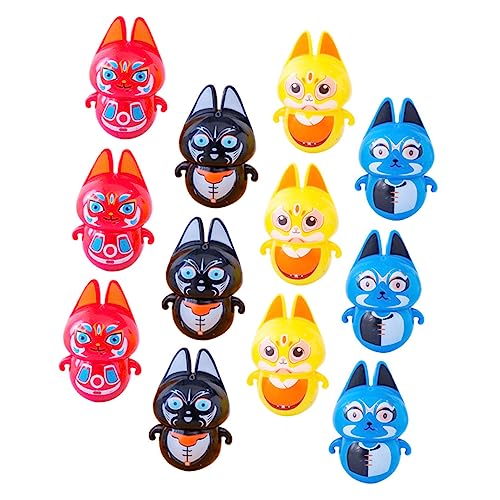 Yardwe 12Stücke Teiliges Cartoon Tumbler Mit Peking Oper Katzen Interaktives Tumblerspielzeug Für Zufällige Designs Geschenkidee Für Lernspielzeug Yardwe 12Stücke Teiliges Cartoon Tumbler Mit Peking Oper Katzen Interaktives Tumblerspielzeug Für Zufällige Designs Geschenkidee Für Lernspielzeug von Yardwe