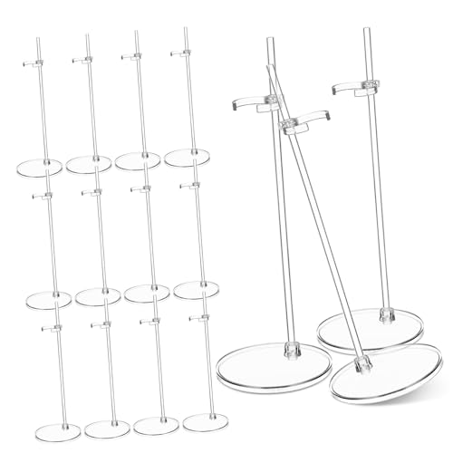 Yardwe 15 Stück Puppenständer Sammlerstück Die Figurenständer Puppenhalter Und Stand Anzeige Unser Lieferungen Unterstützung Hoch Figurenhalter Für Plastik Transparent von Yardwe